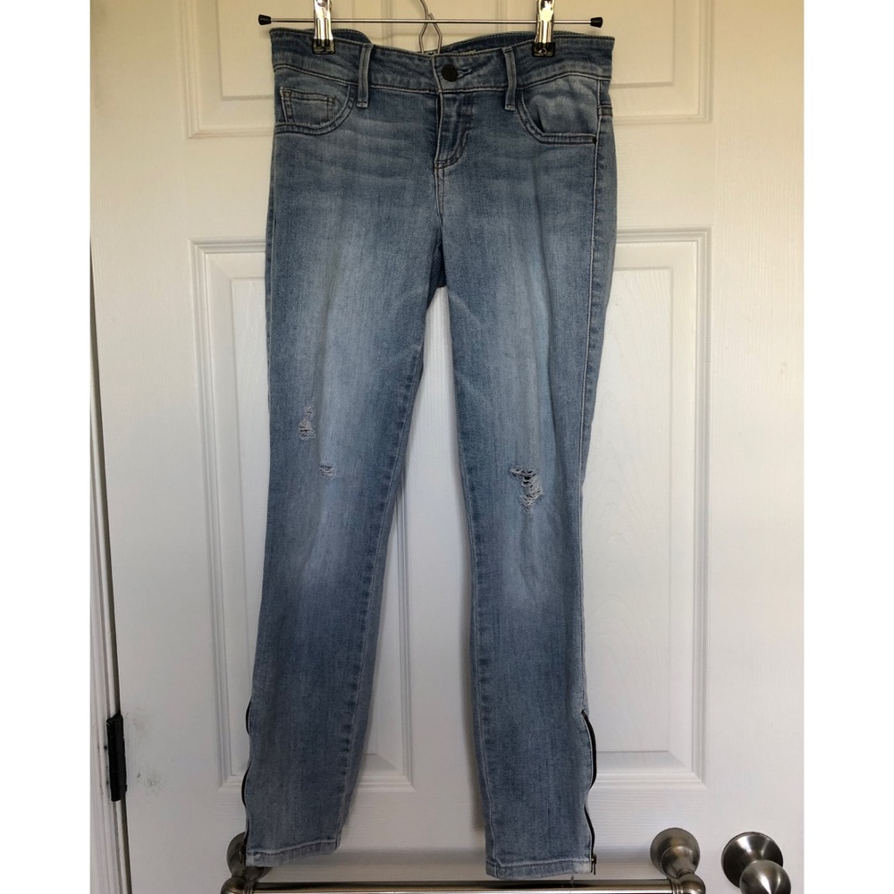 Guess skinny jeans with side zip